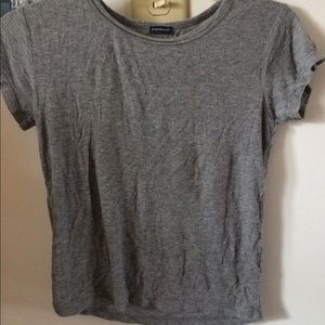 Brandy Melville Ribbed Scoop Neck Crop Top